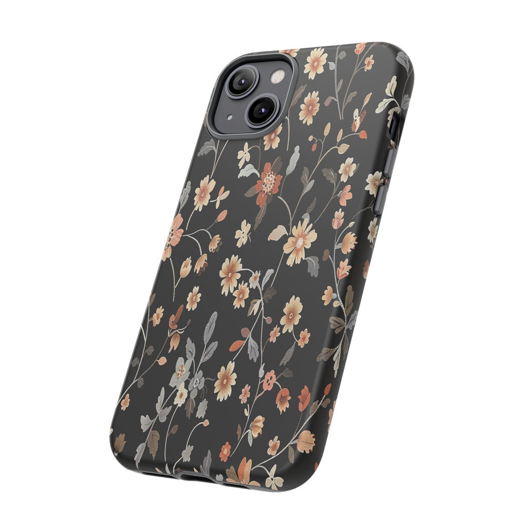 Floral Field on Black Case