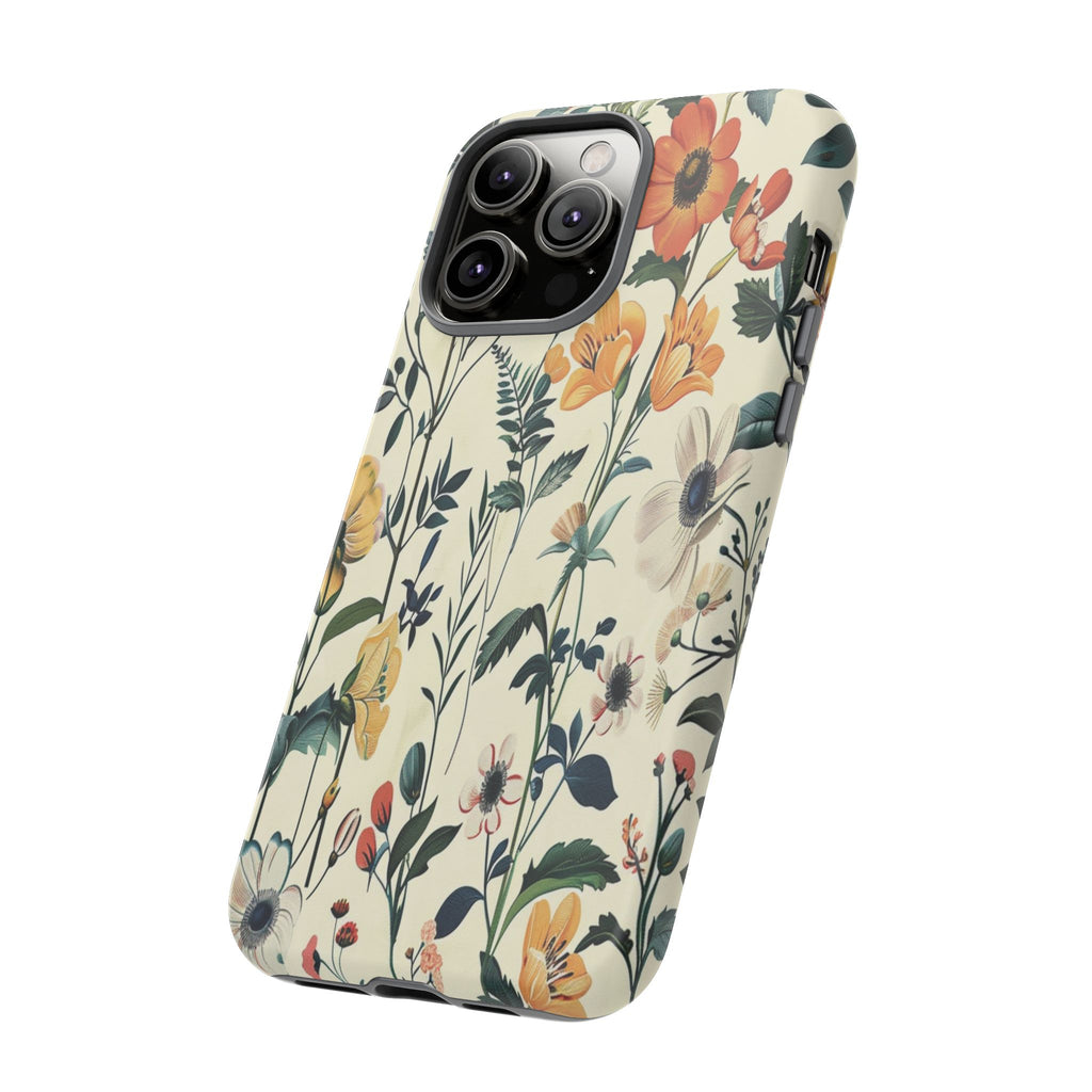 Vintage Botanical Wildflower Seamless Pattern