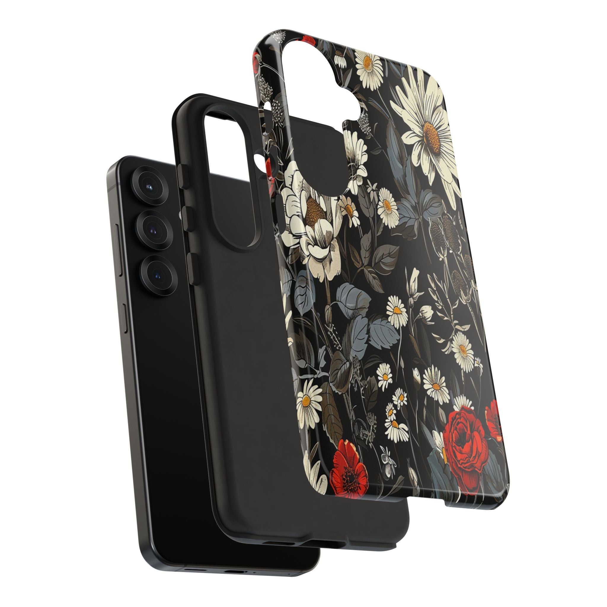 Dark Rose and Daisy Case