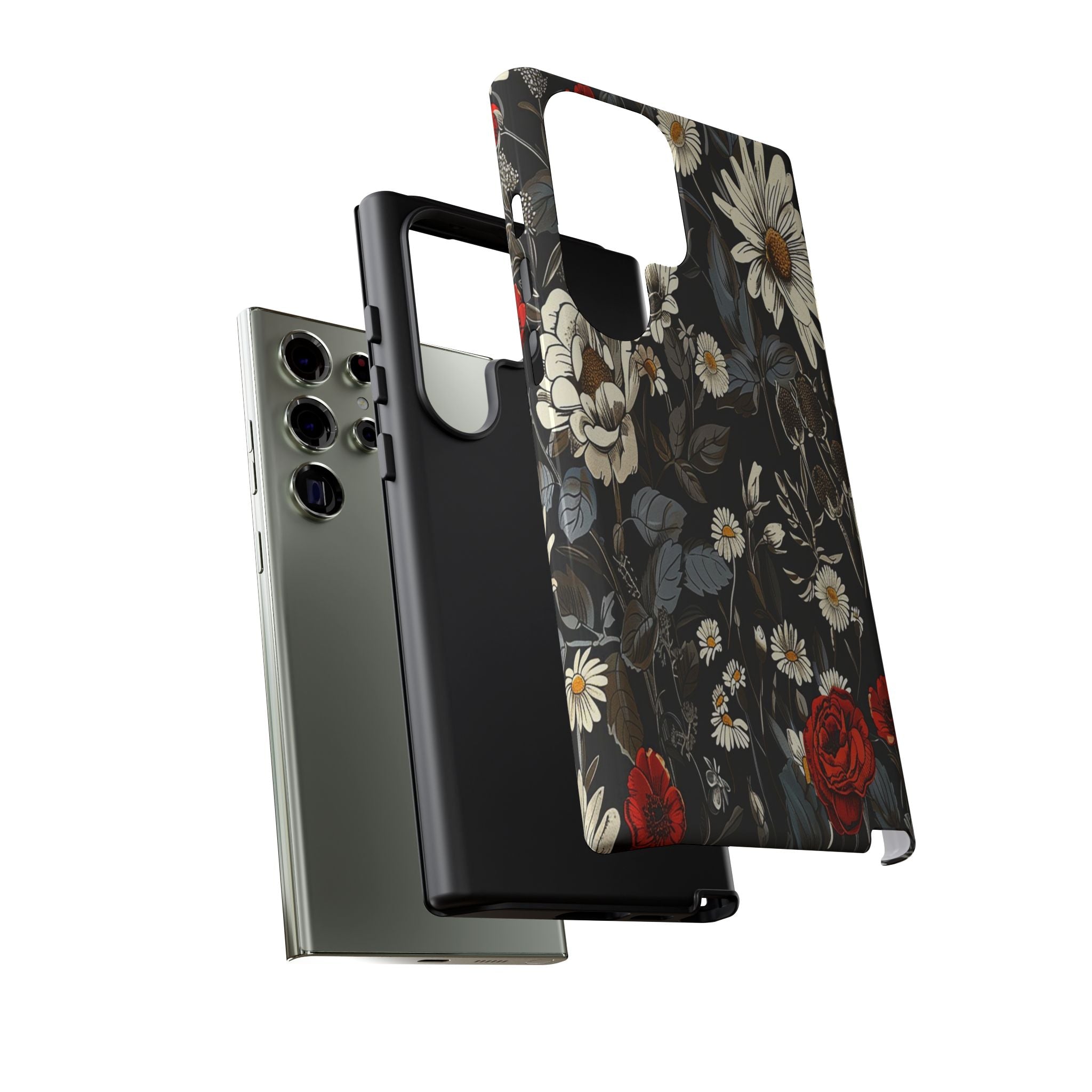 Dark Rose and Daisy Case