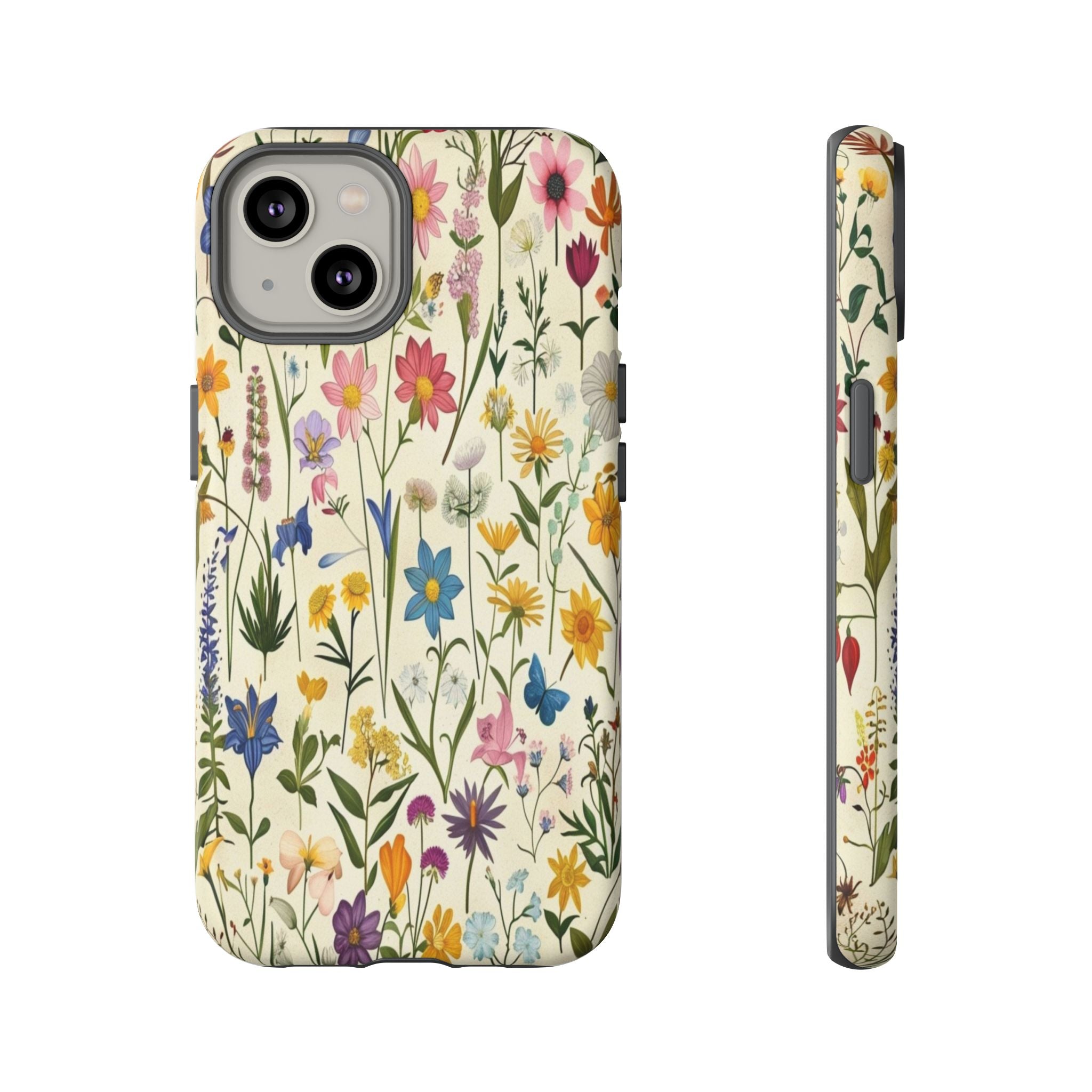 Vibrant Botanical Wildflower Pattern