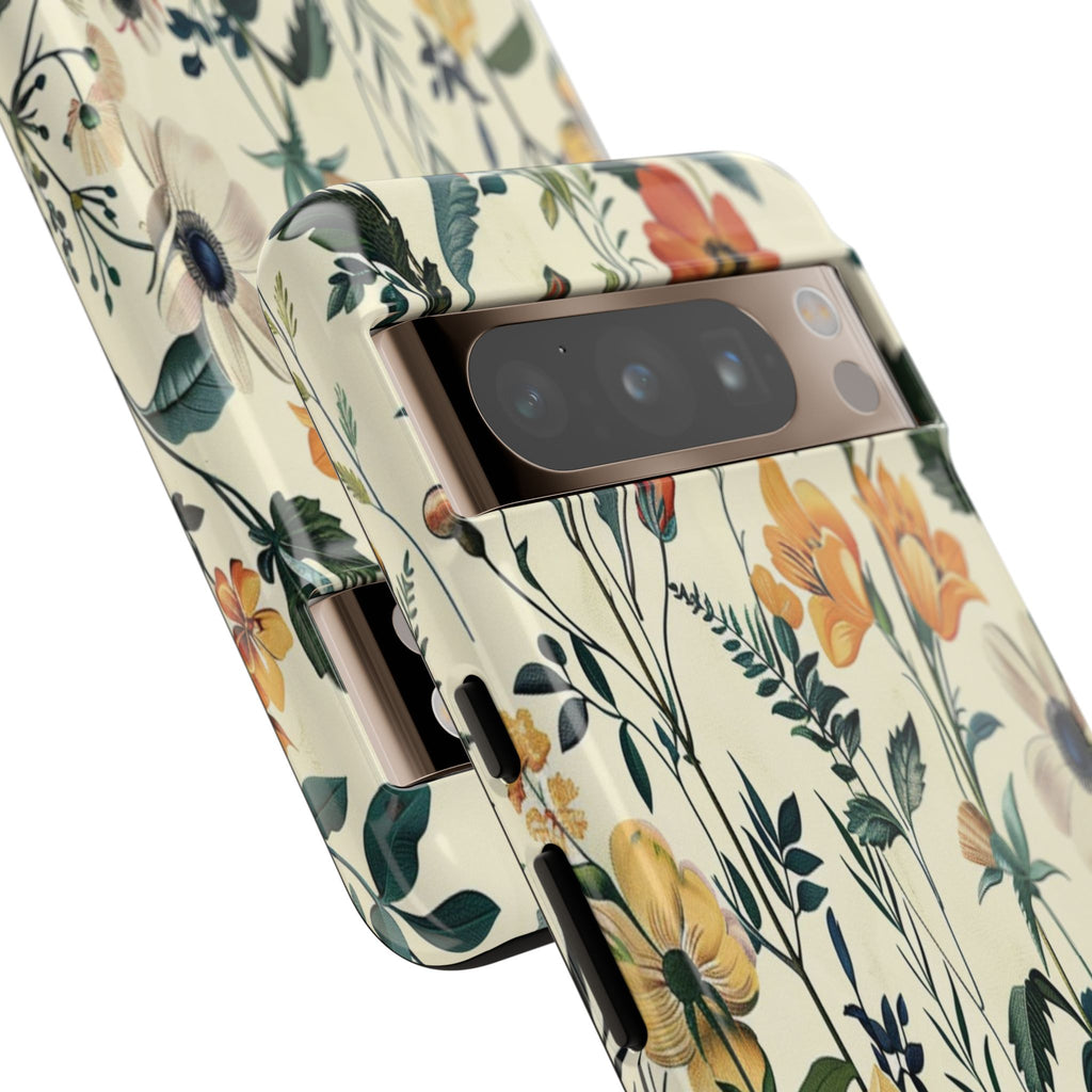 Vintage Botanical Wildflower Seamless Pattern