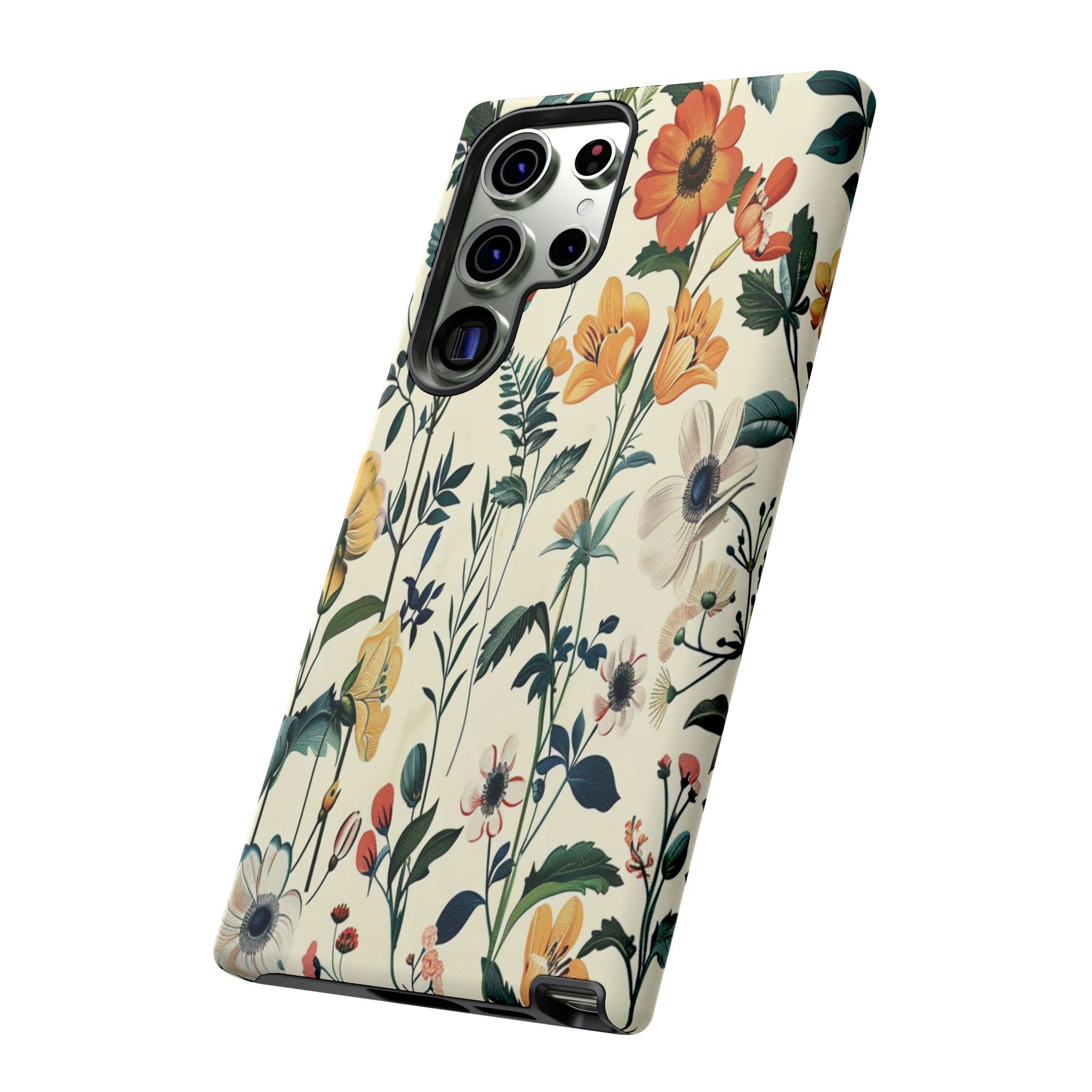 Vintage Botanical Wildflower Seamless Pattern