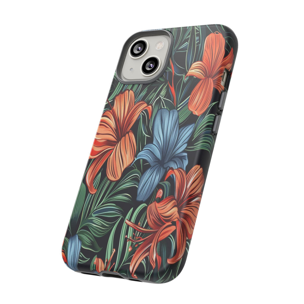 Tropical Red and Blue Case