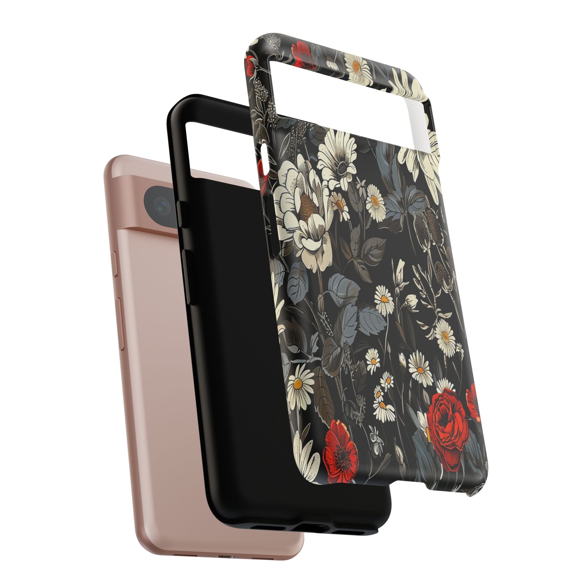 Dark Rose and Daisy Case