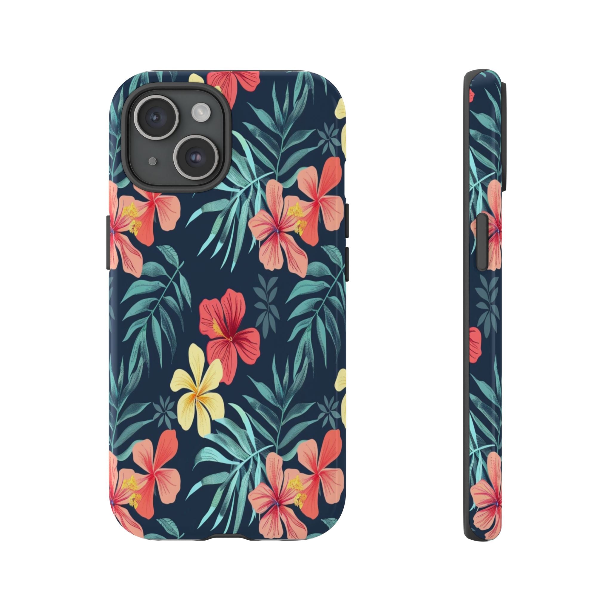 Tropical Hibiscus Navy