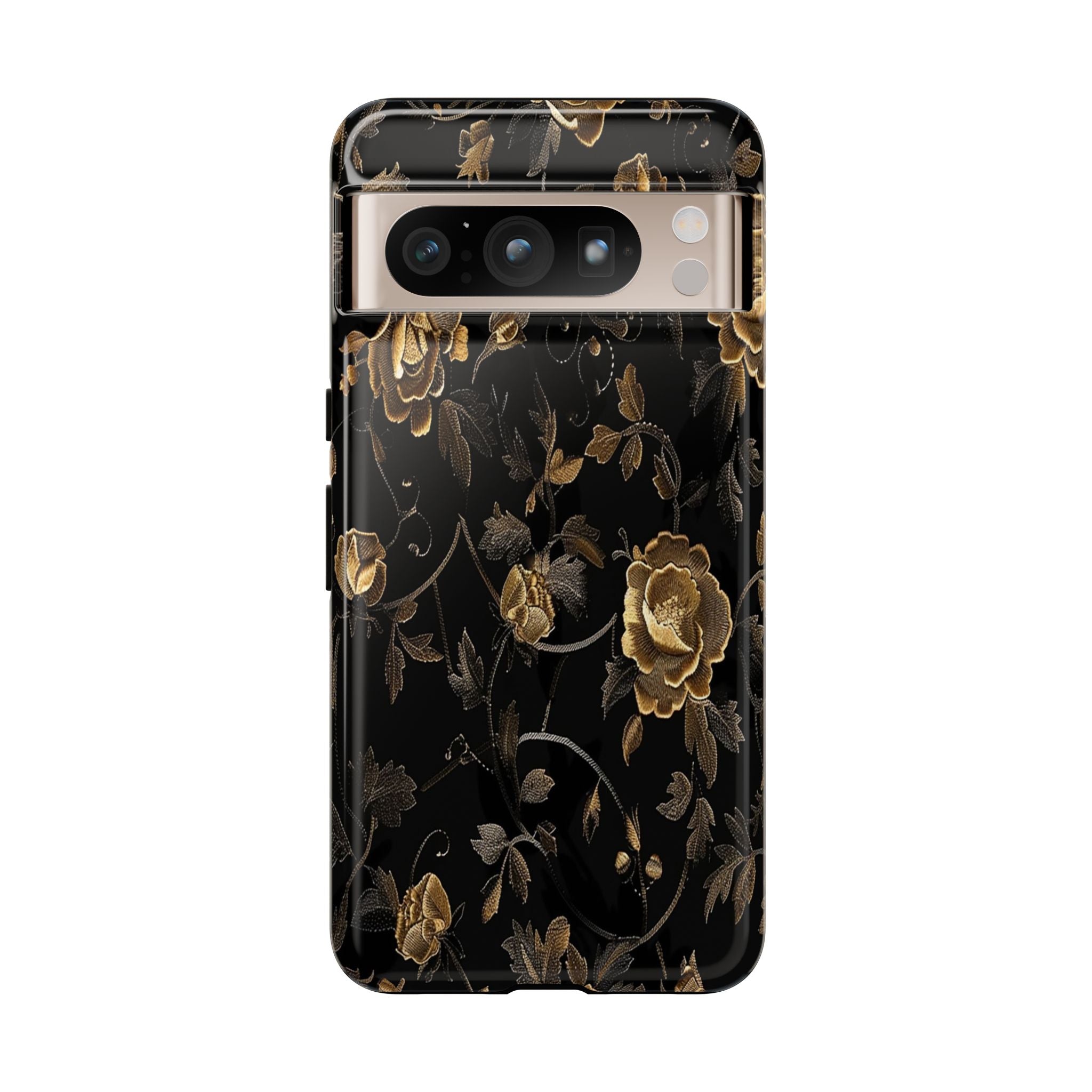 Golden Roses on Black