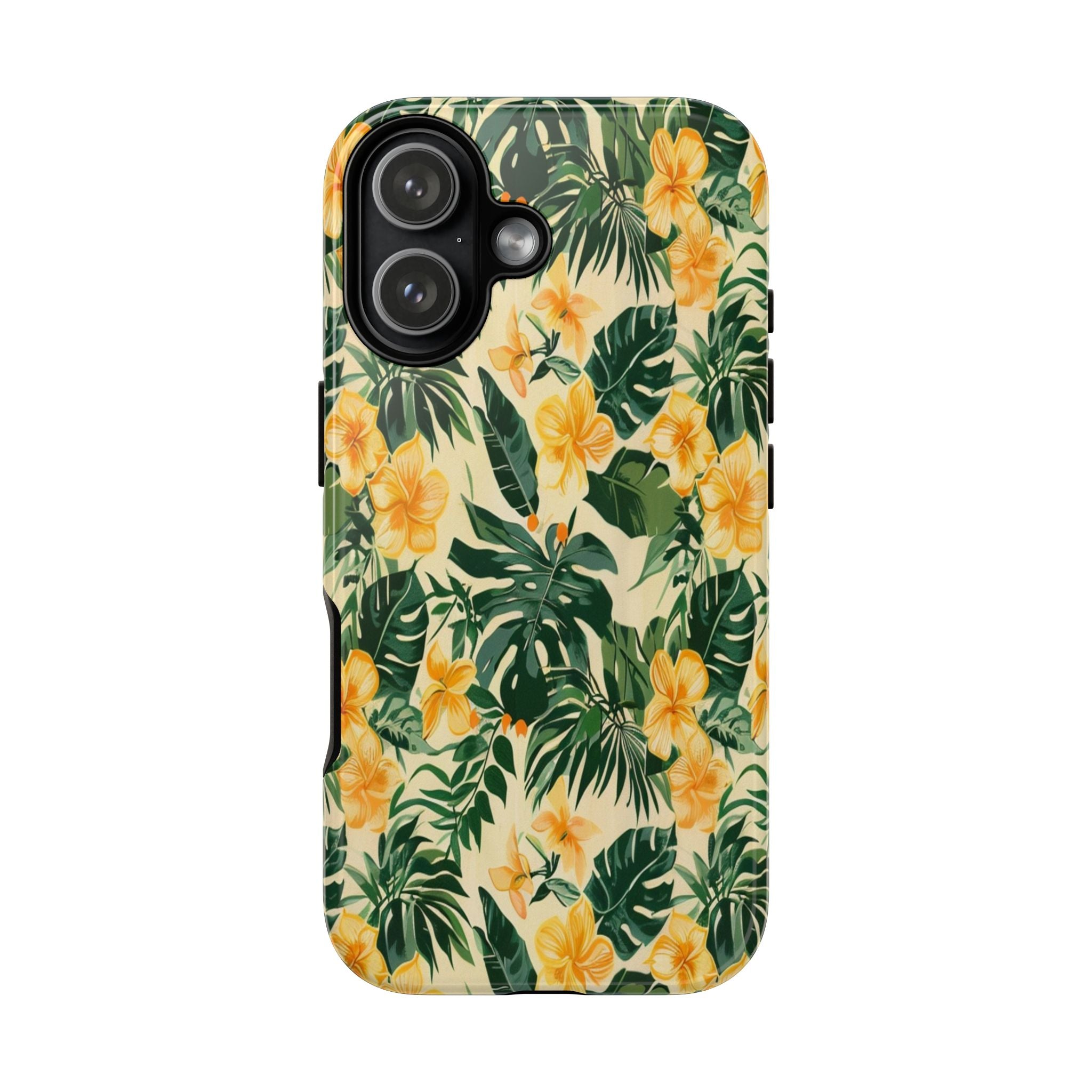 Golden Tropical Blooms