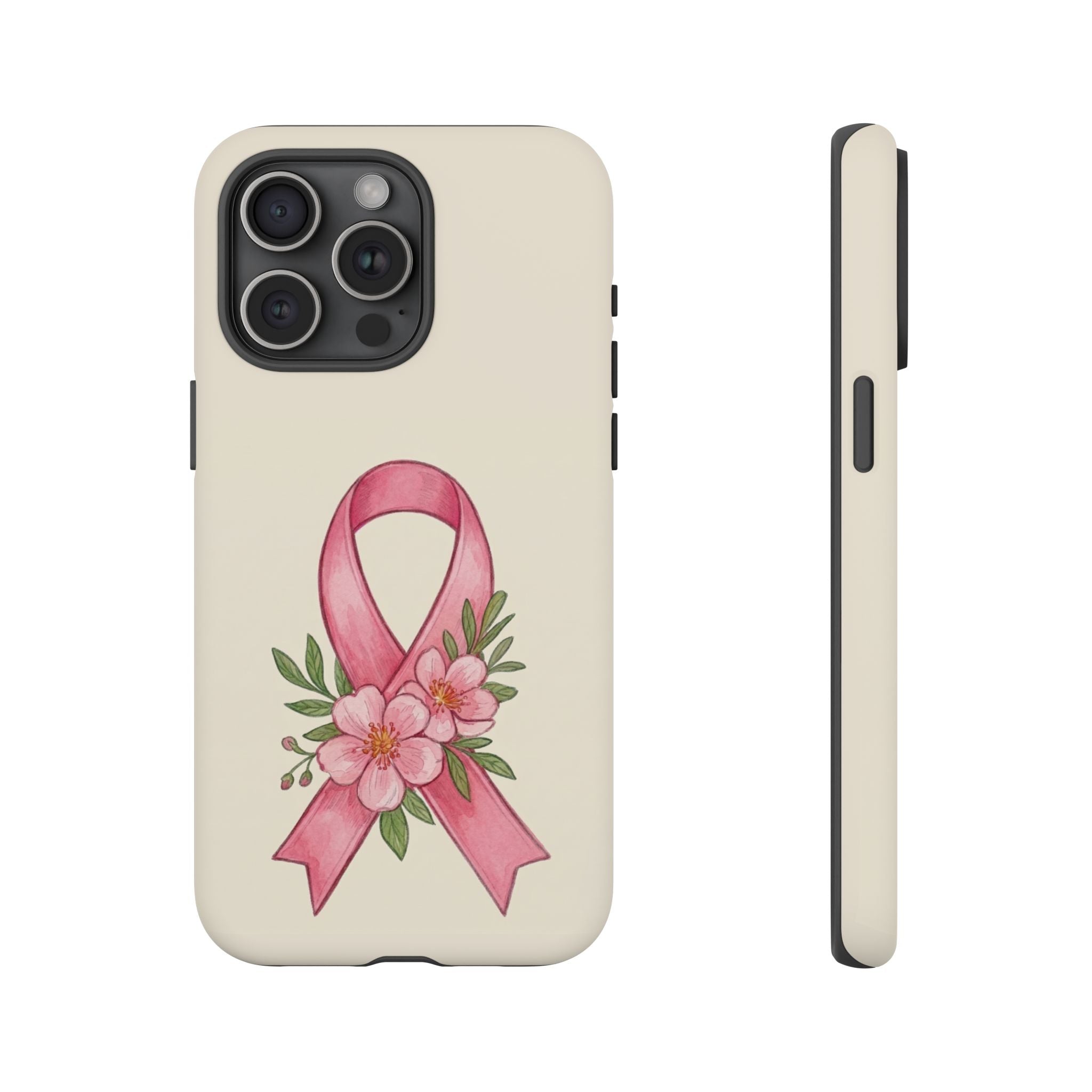 Floral Breast Cancer Awareness Case