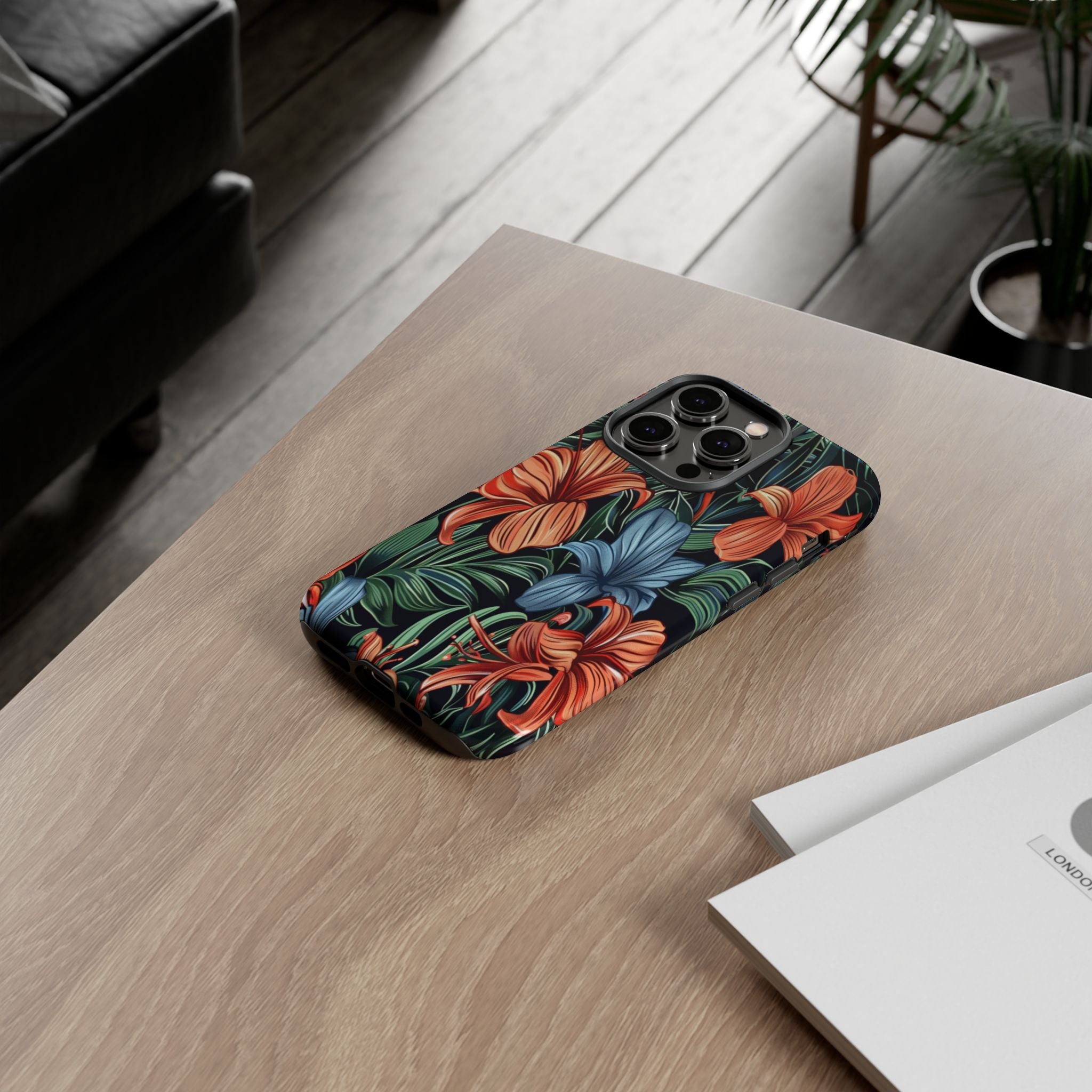 Tropical Red and Blue Case