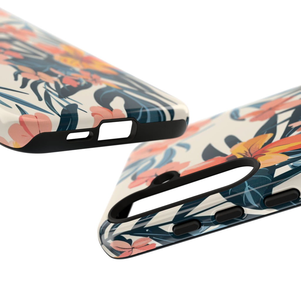 Tropical White and Blue Case