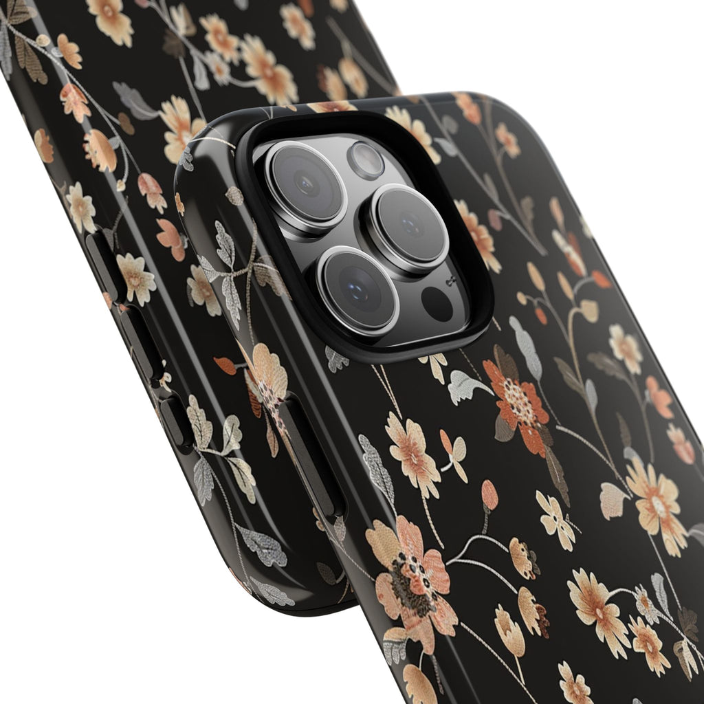 Floral Field on Black Case