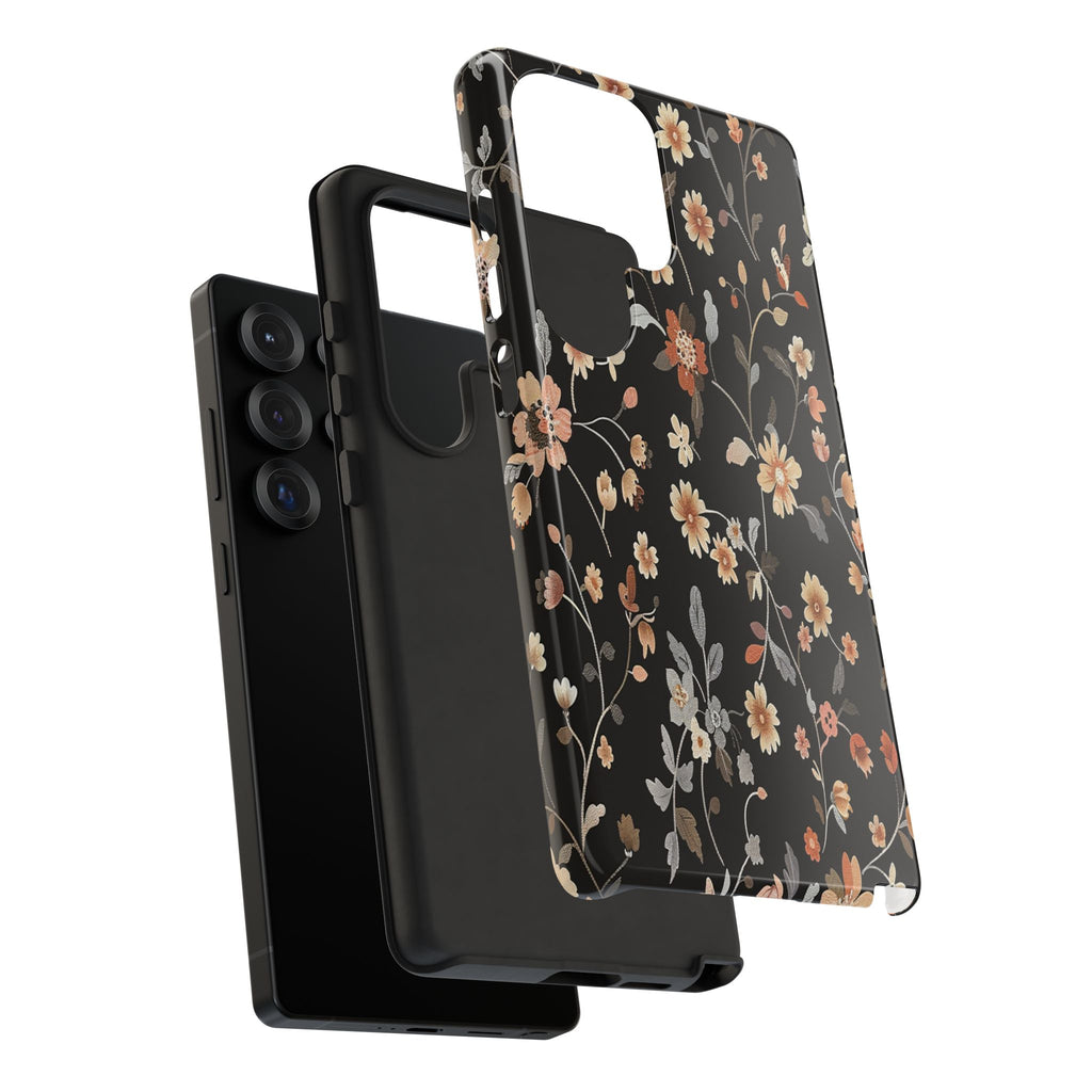 Floral Field on Black Case