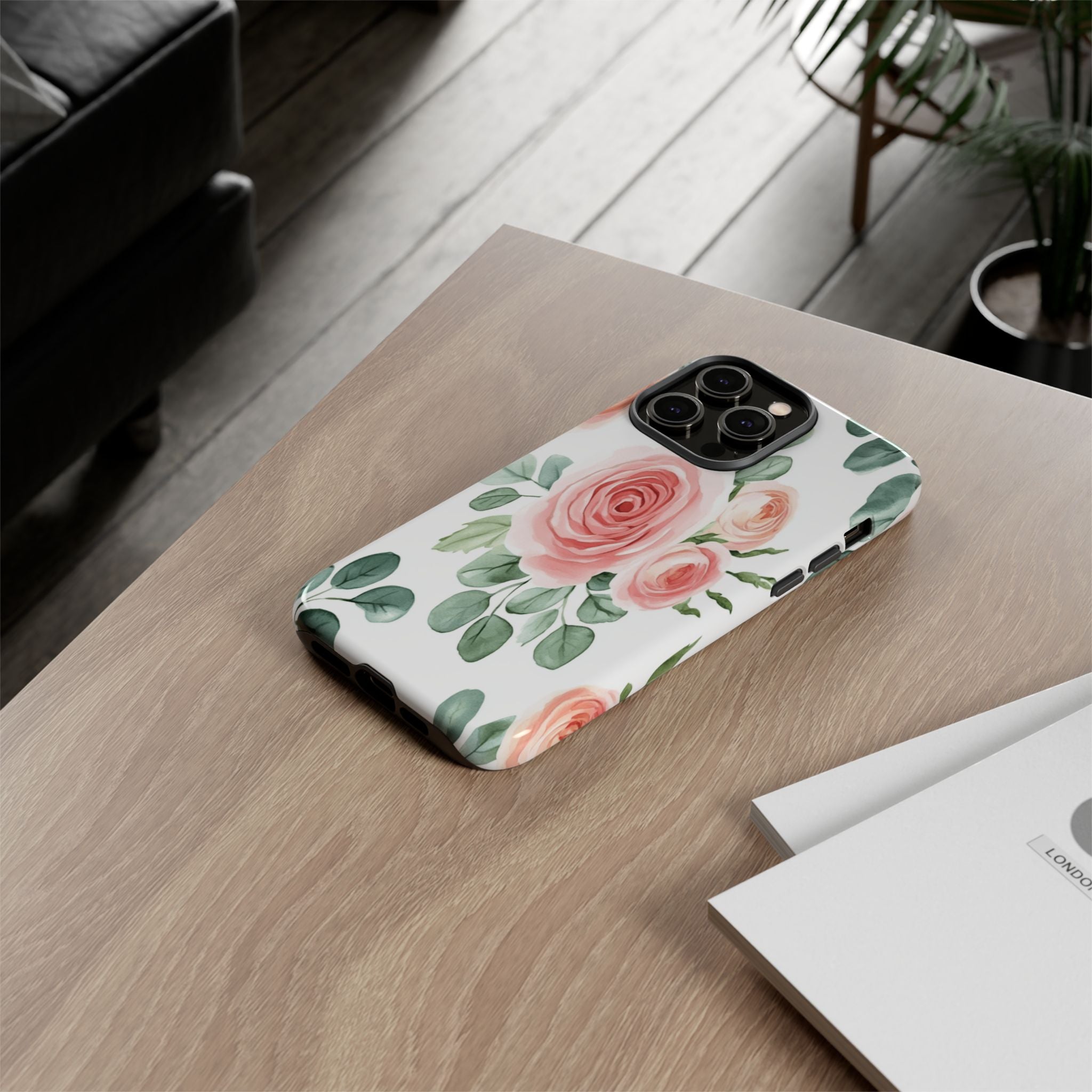 Delicate Watercolor Rose Case