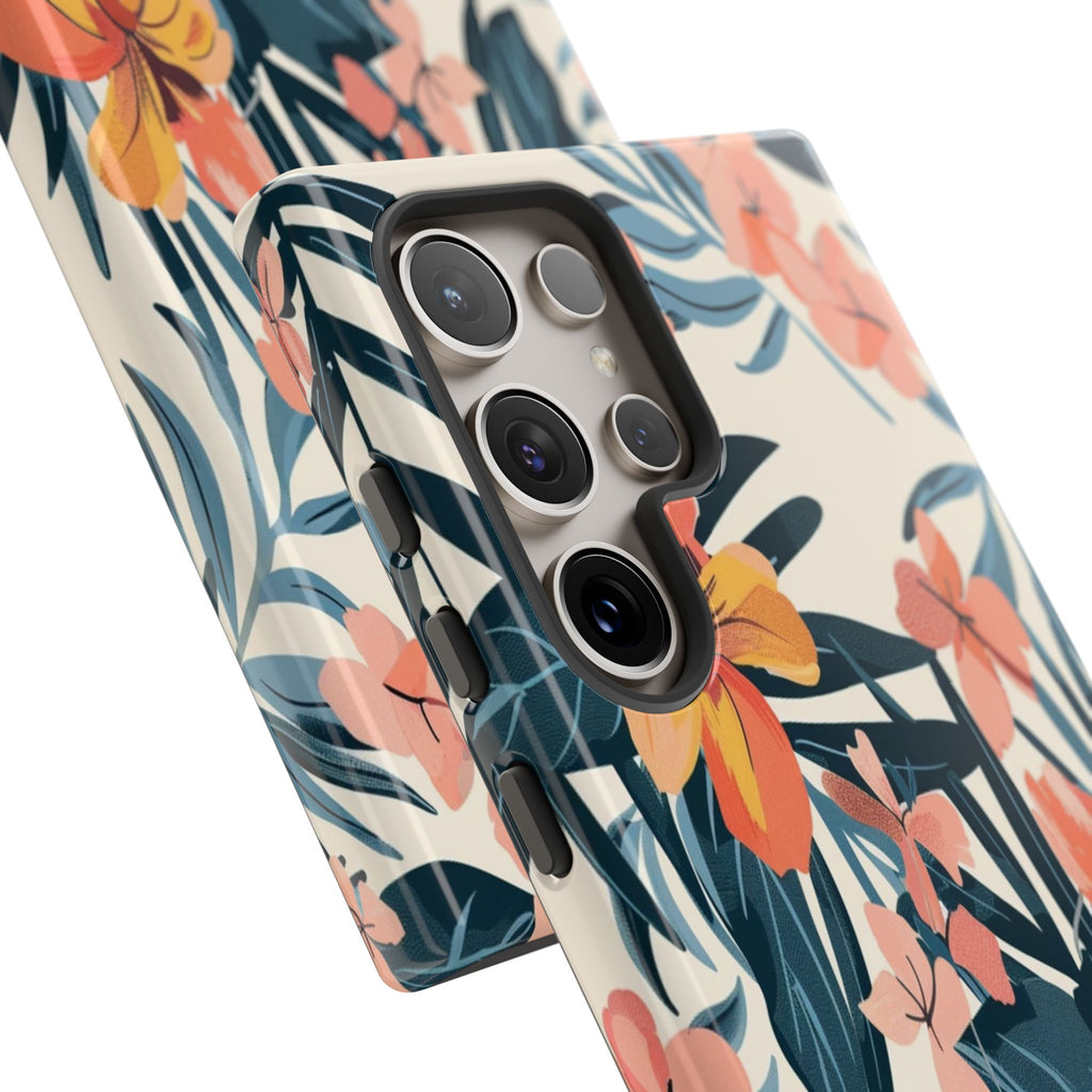 Tropical White and Blue Case