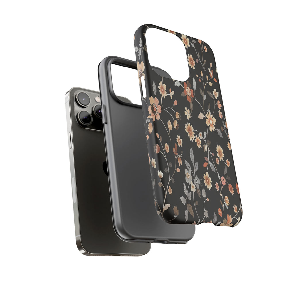 Floral Field on Black Case
