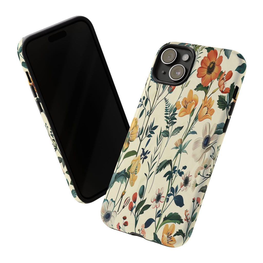 Vintage Botanical Wildflower Seamless Pattern
