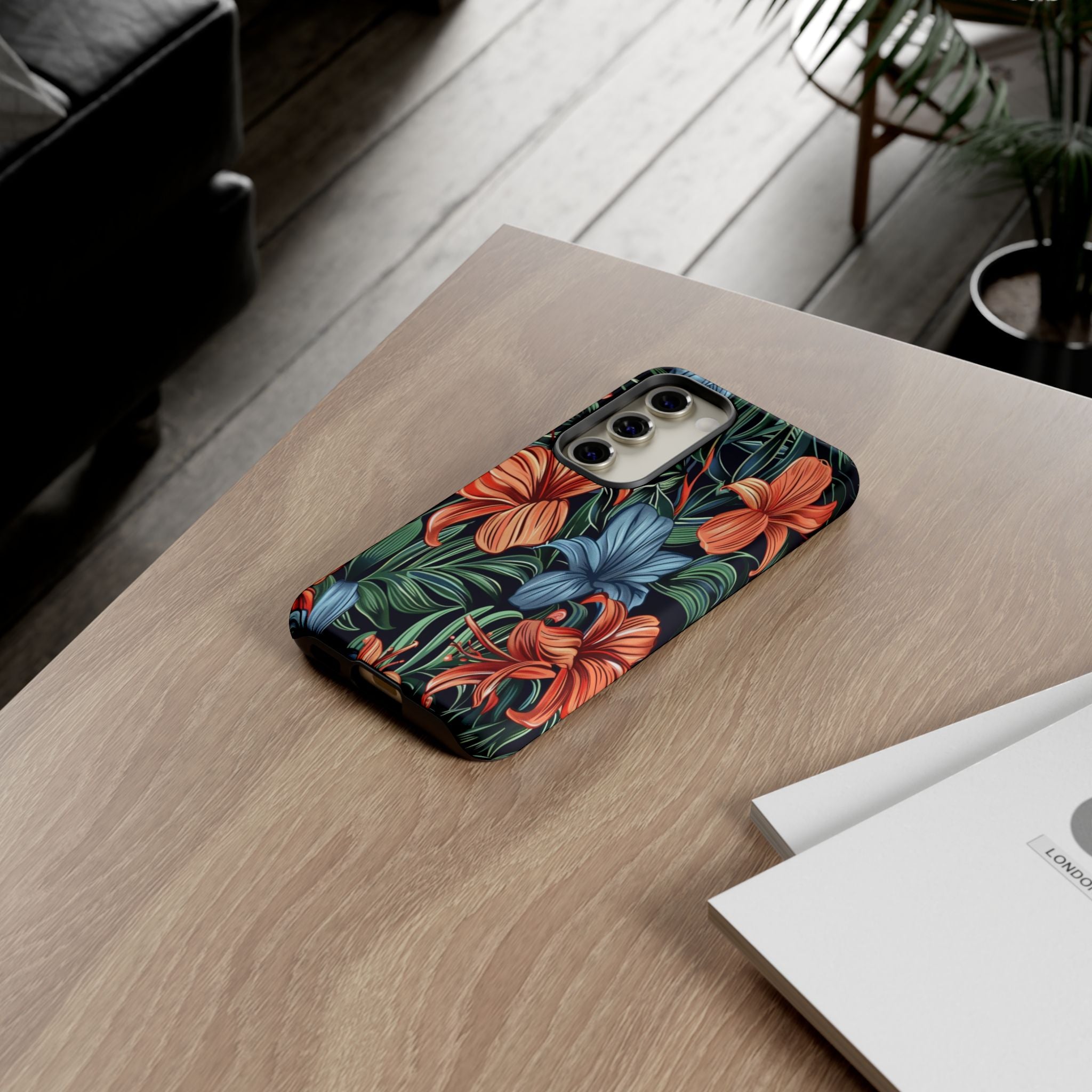 Tropical Red and Blue Case