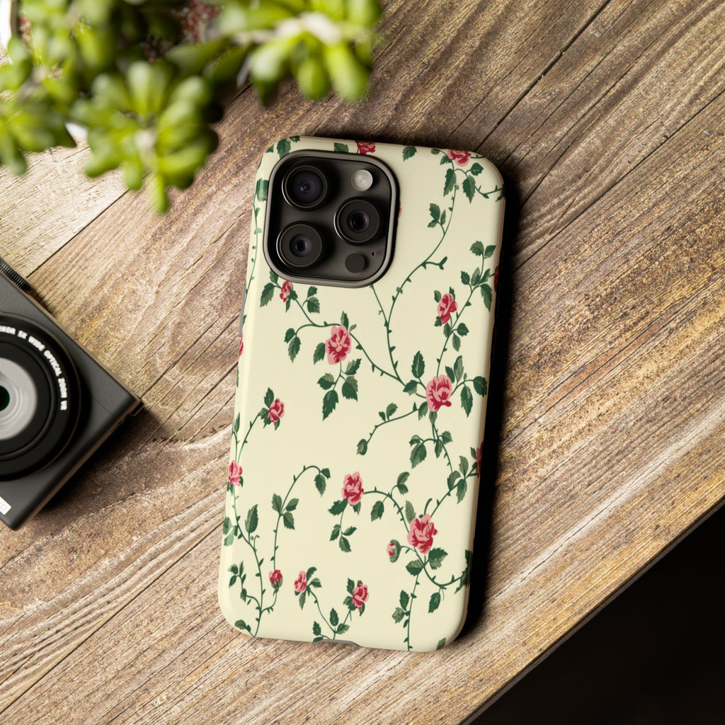 Elegant Pink Victorian Roses Case