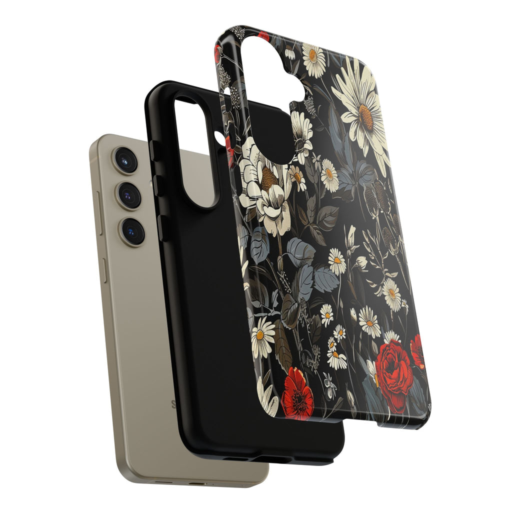Dark Rose and Daisy Case