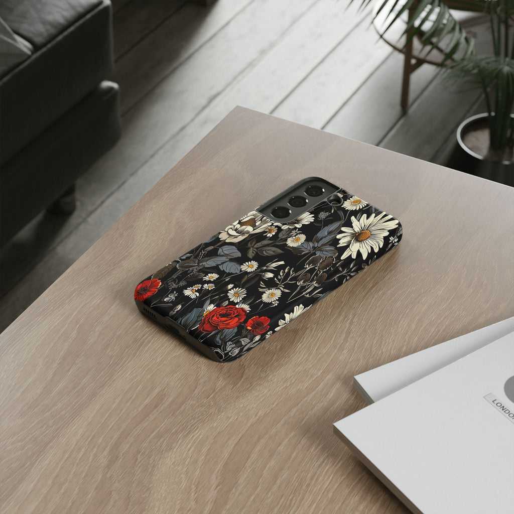 Dark Rose and Daisy Case