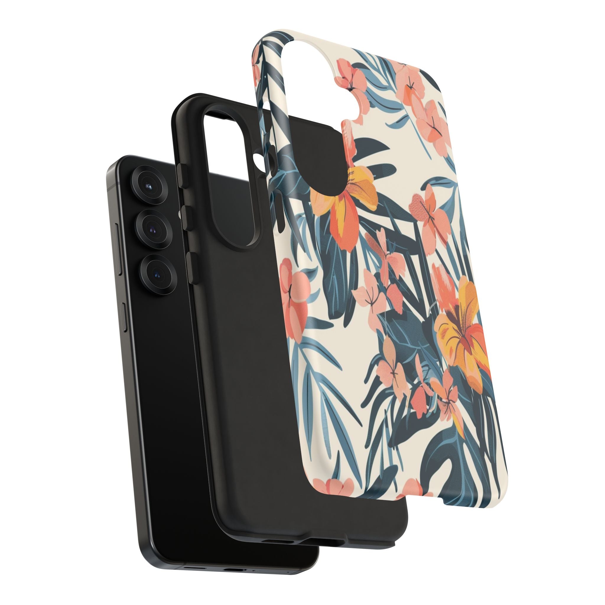 Tropical White and Blue Case