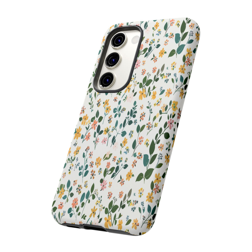 Pastel Leaves and Flowers Case