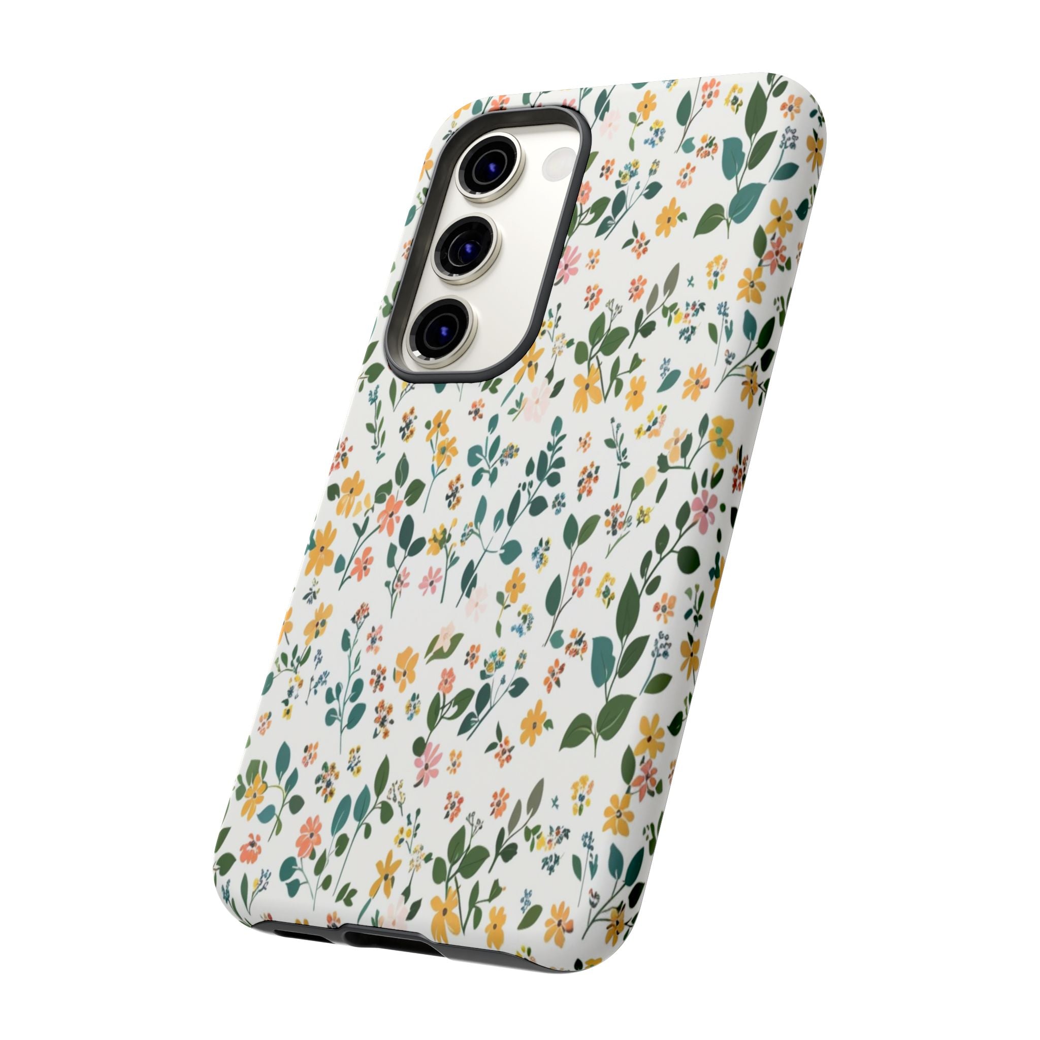 Pastel Leaves and Flowers Case