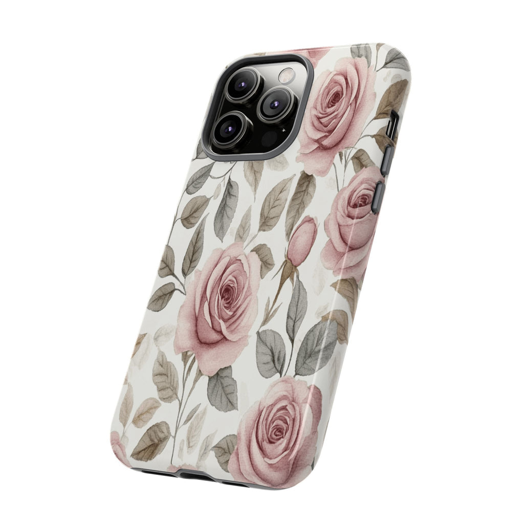 Elegant Watercolor Rose Case