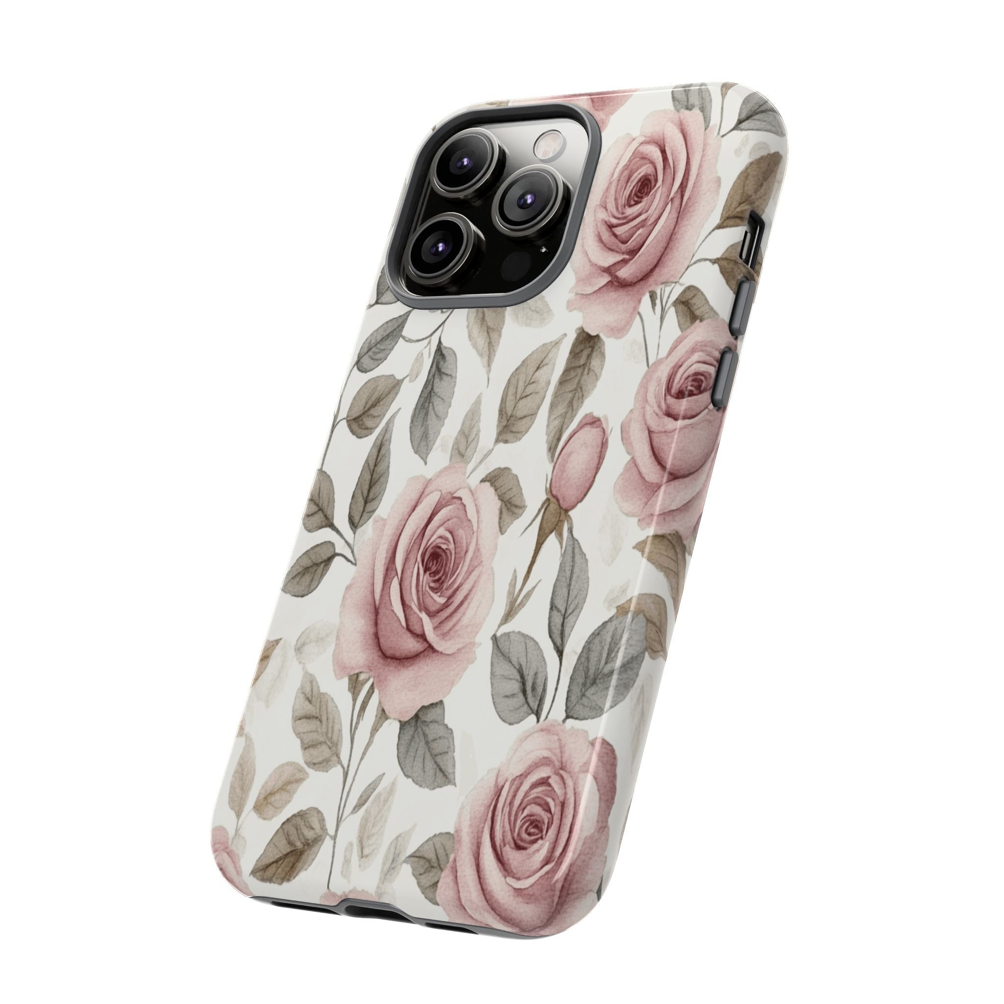 Elegant Watercolor Rose Case