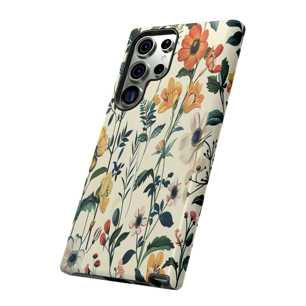 Vintage Botanical Wildflower Seamless Pattern