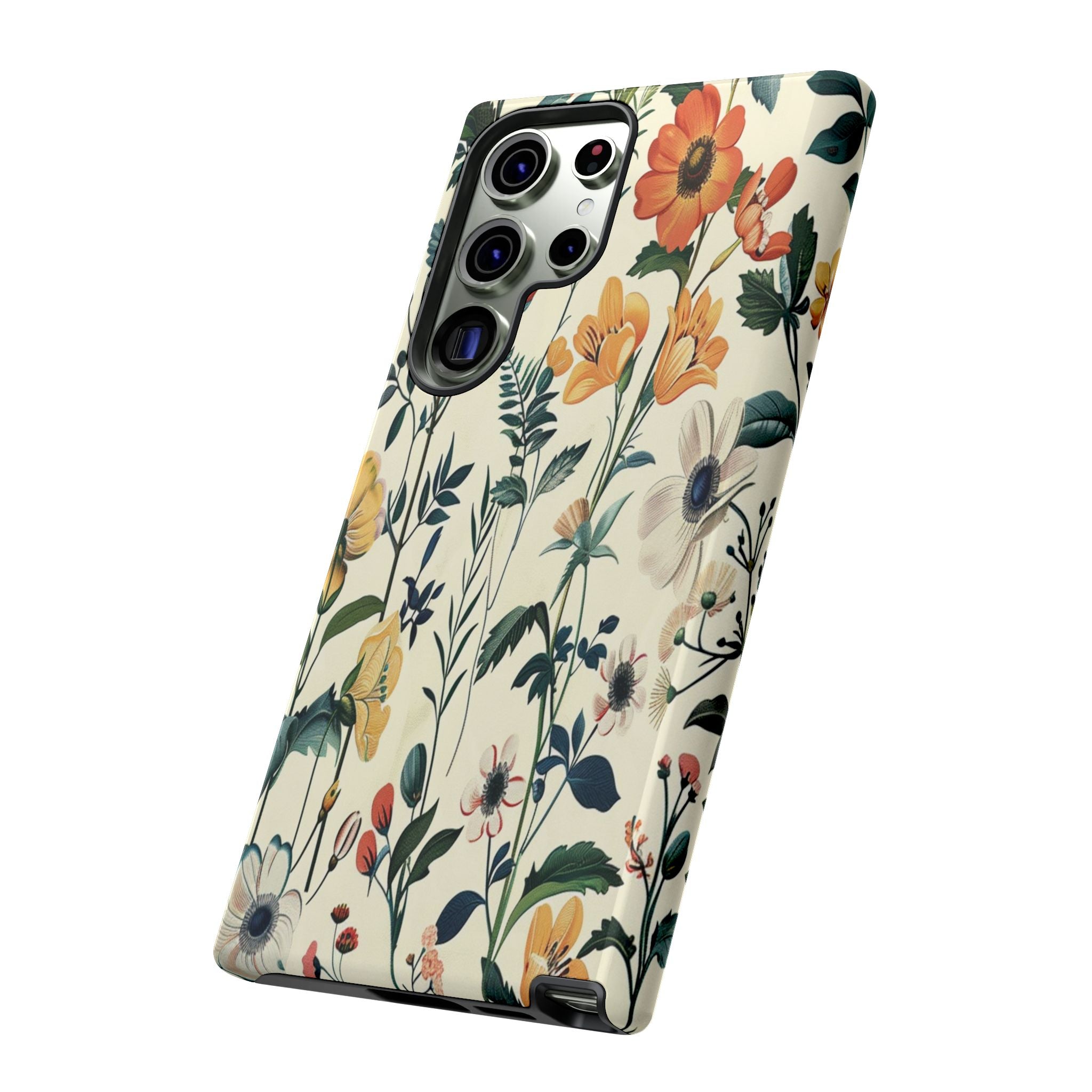 Vintage Botanical Wildflower Seamless Pattern