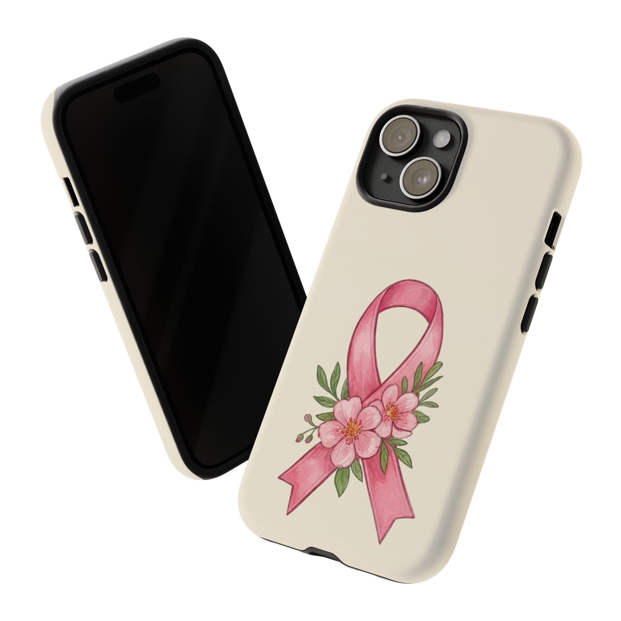 Floral Breast Cancer Awareness Case