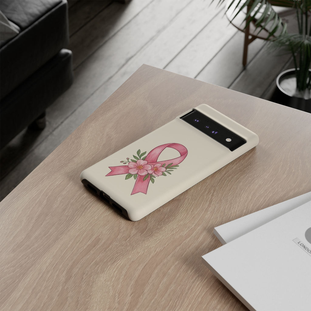 Floral Breast Cancer Awareness Case
