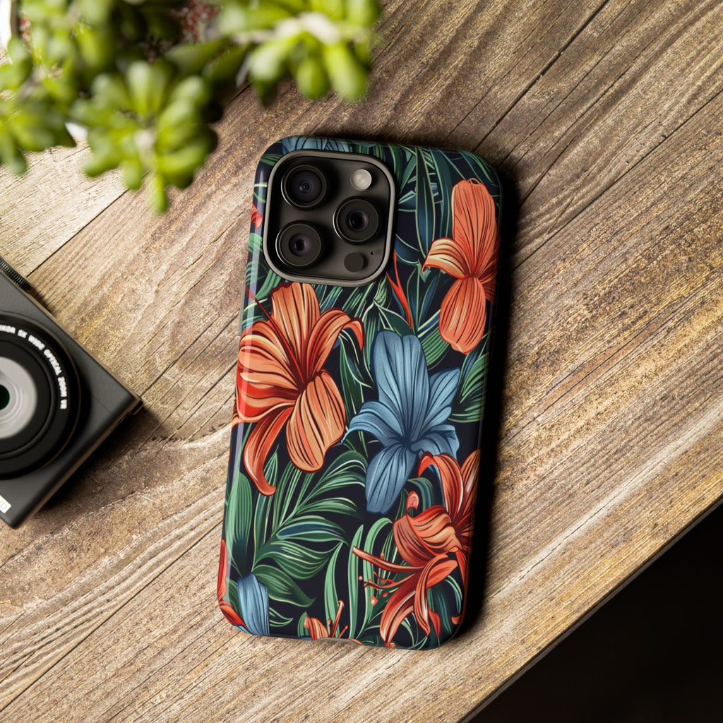 Tropical Red and Blue Case