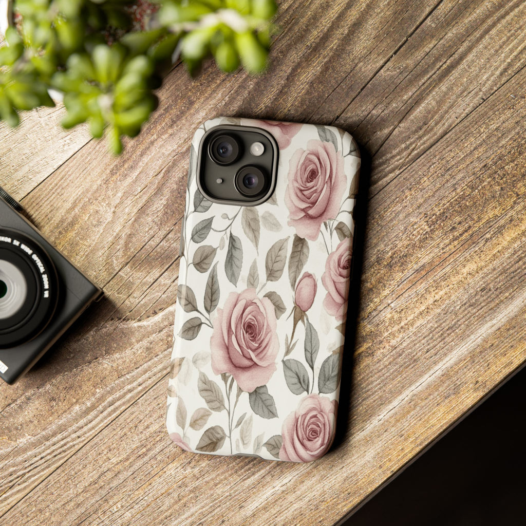 Elegant Watercolor Rose Case
