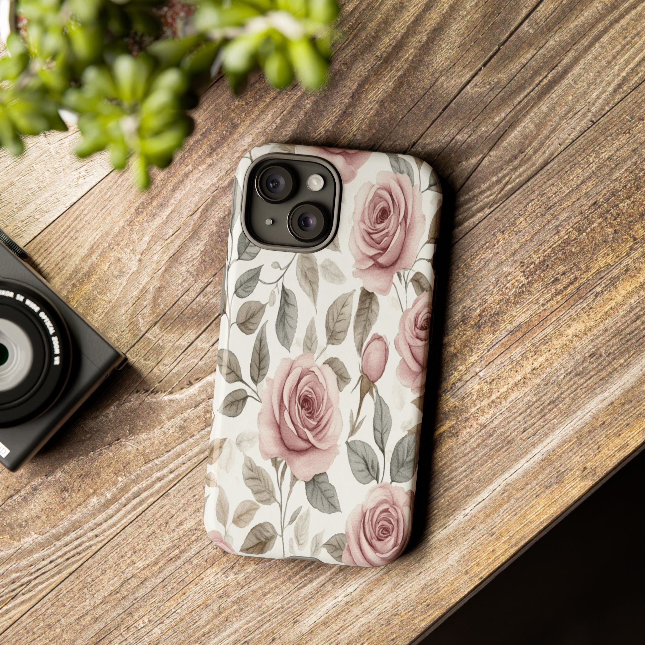 Elegant Watercolor Rose Case