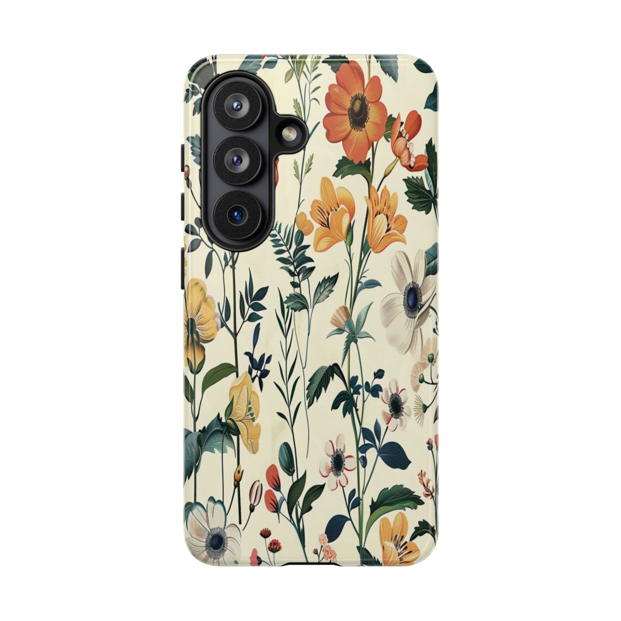 Vintage Botanical Wildflower Seamless Pattern