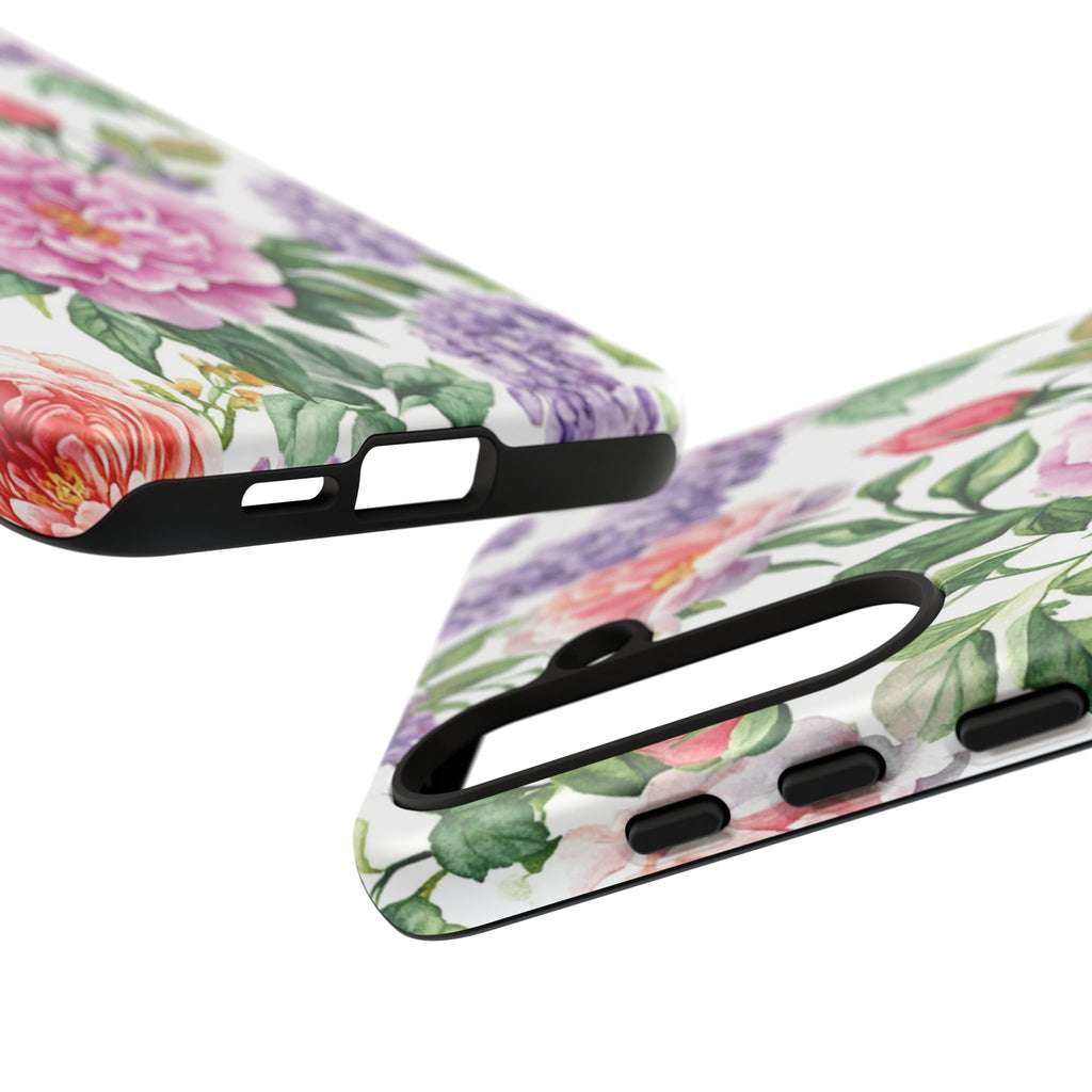 Watercolor Peonies and Lilacs Case