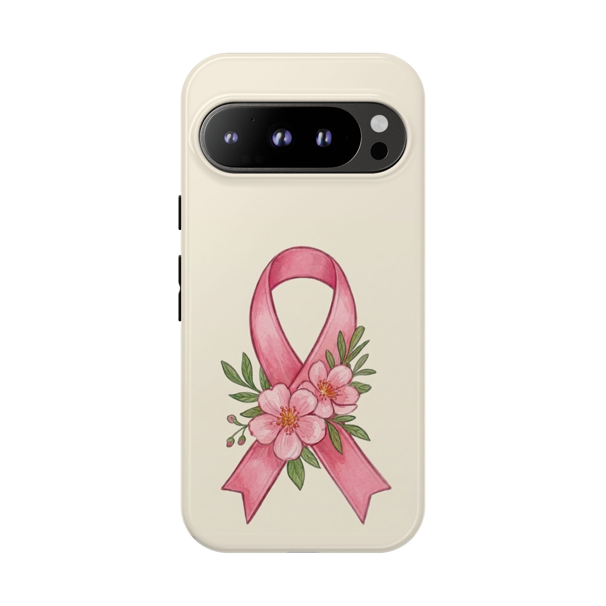 Floral Breast Cancer Awareness Case
