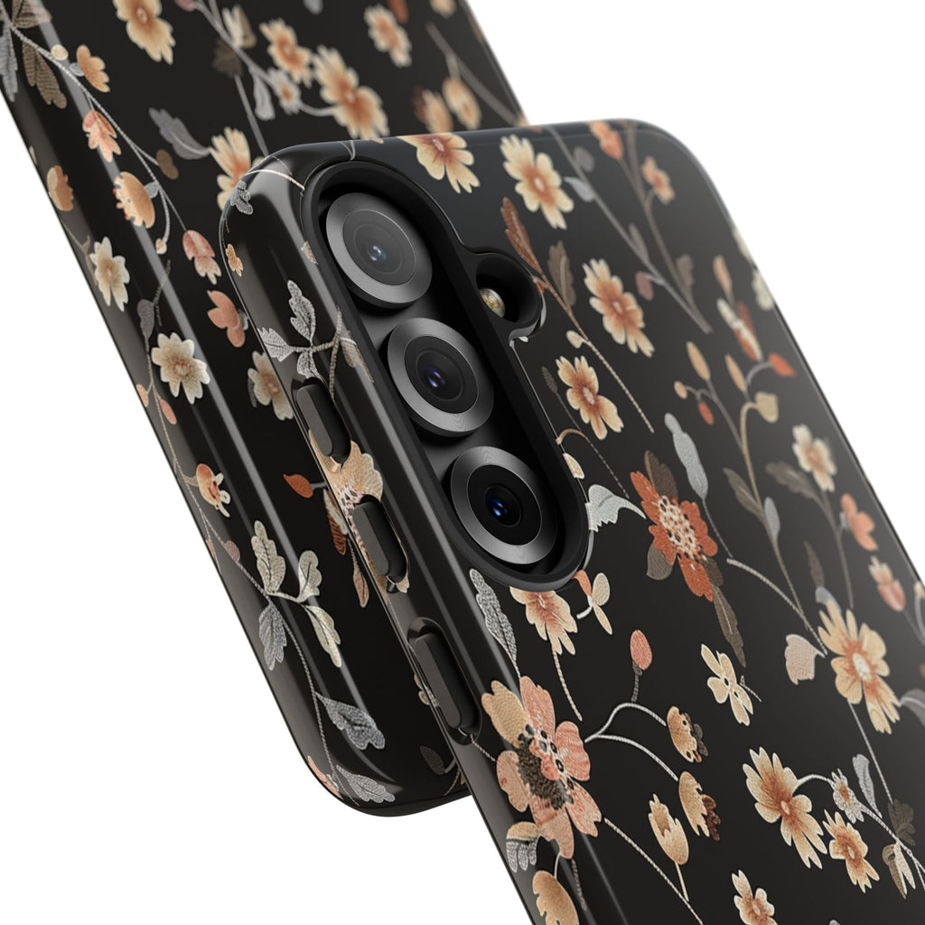 Floral Field on Black Case