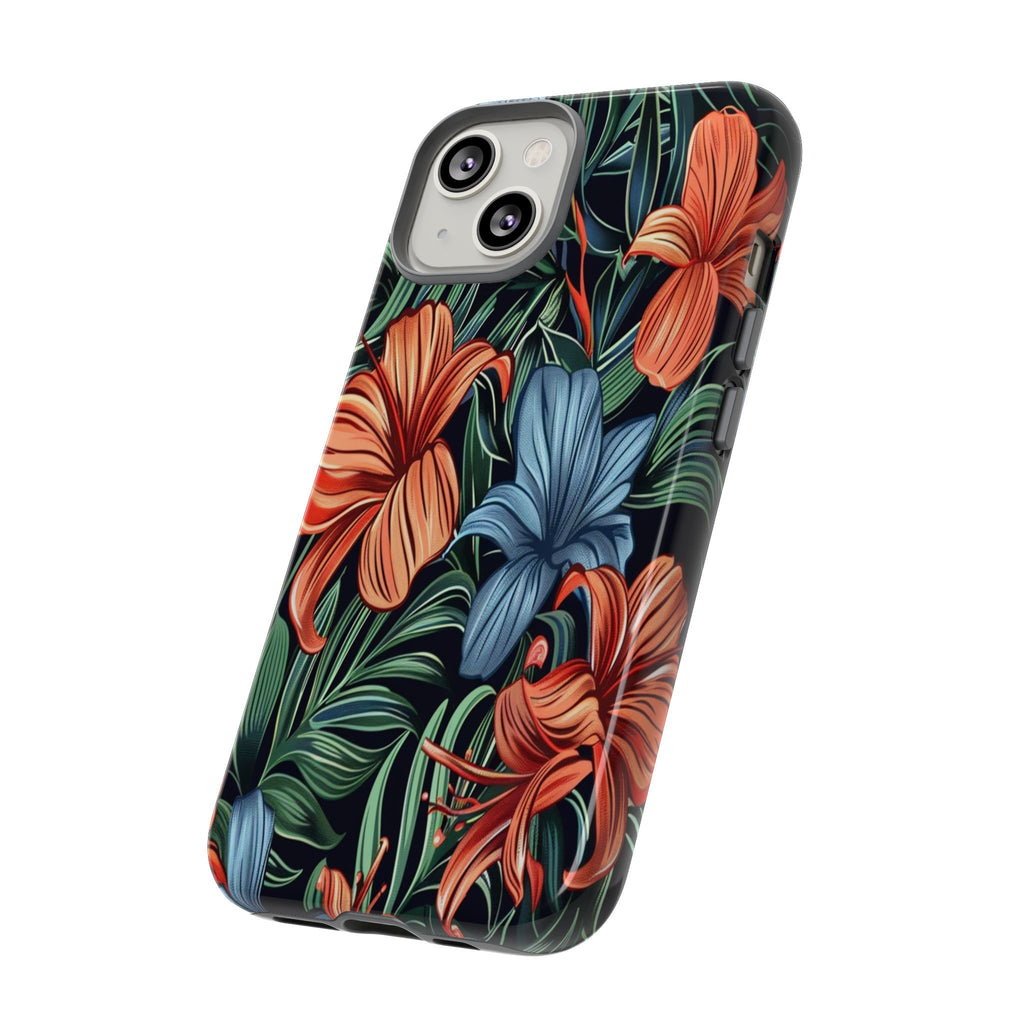 Tropical Red and Blue Case