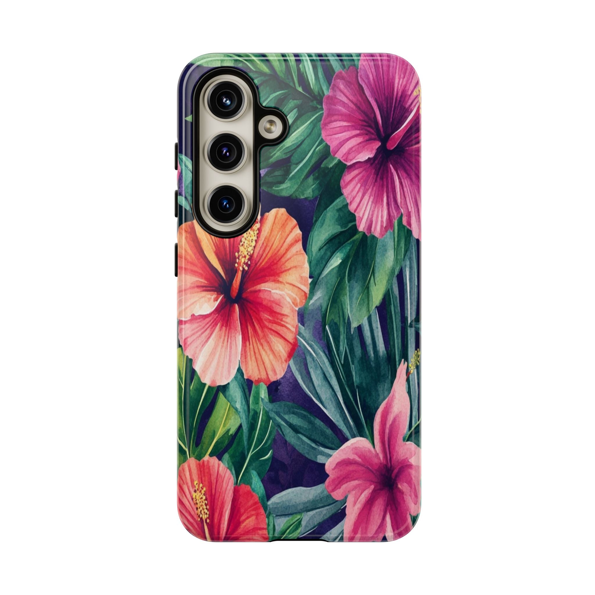 Navy Floral Watercolor