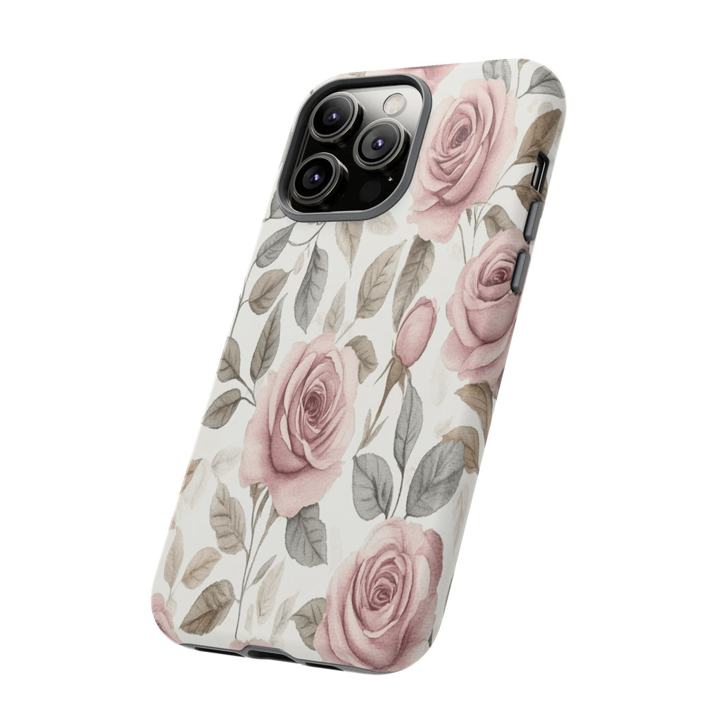 Elegant Watercolor Rose Case
