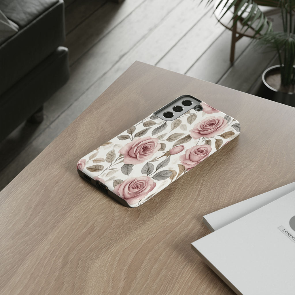 Elegant Watercolor Rose Case