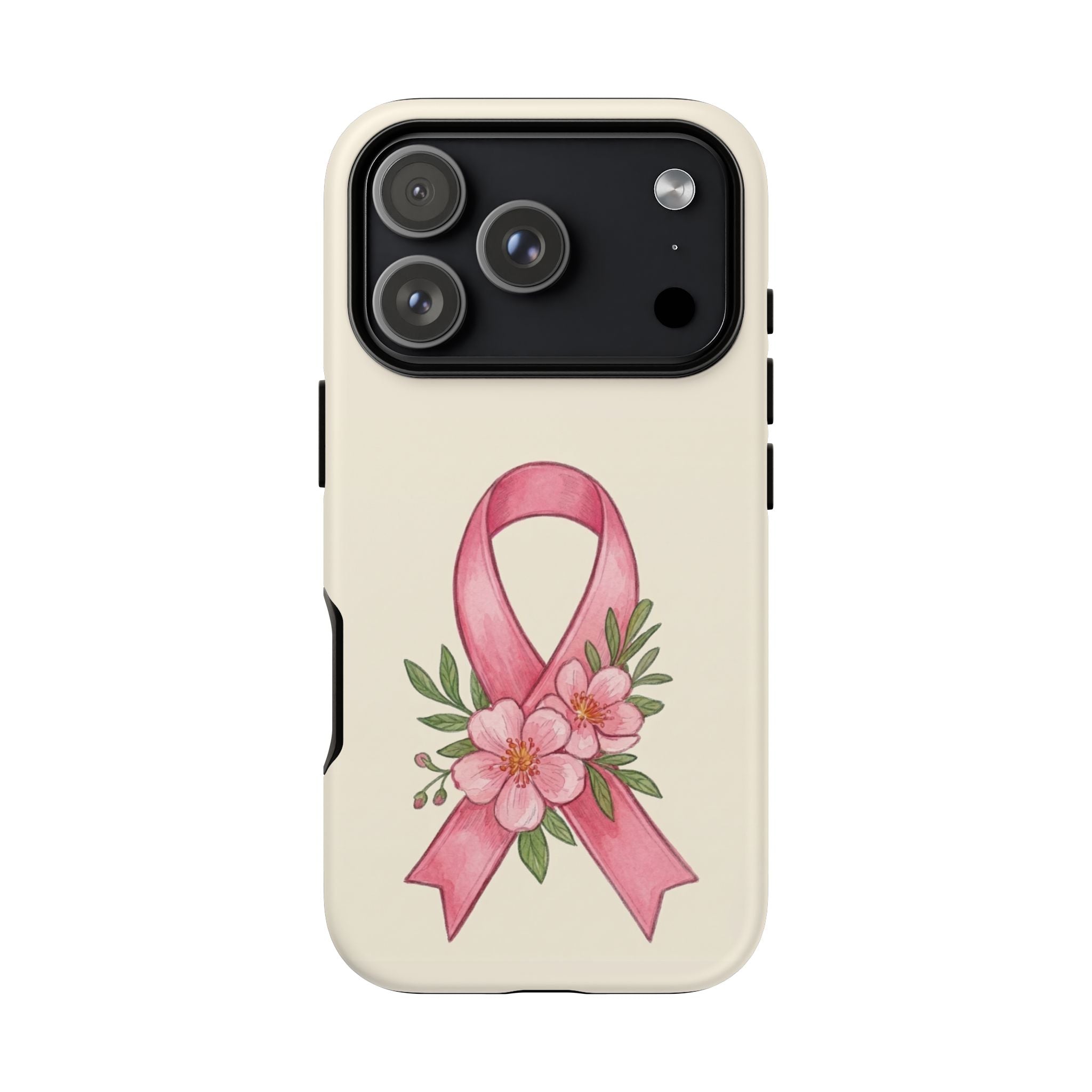 Floral Breast Cancer Awareness Case