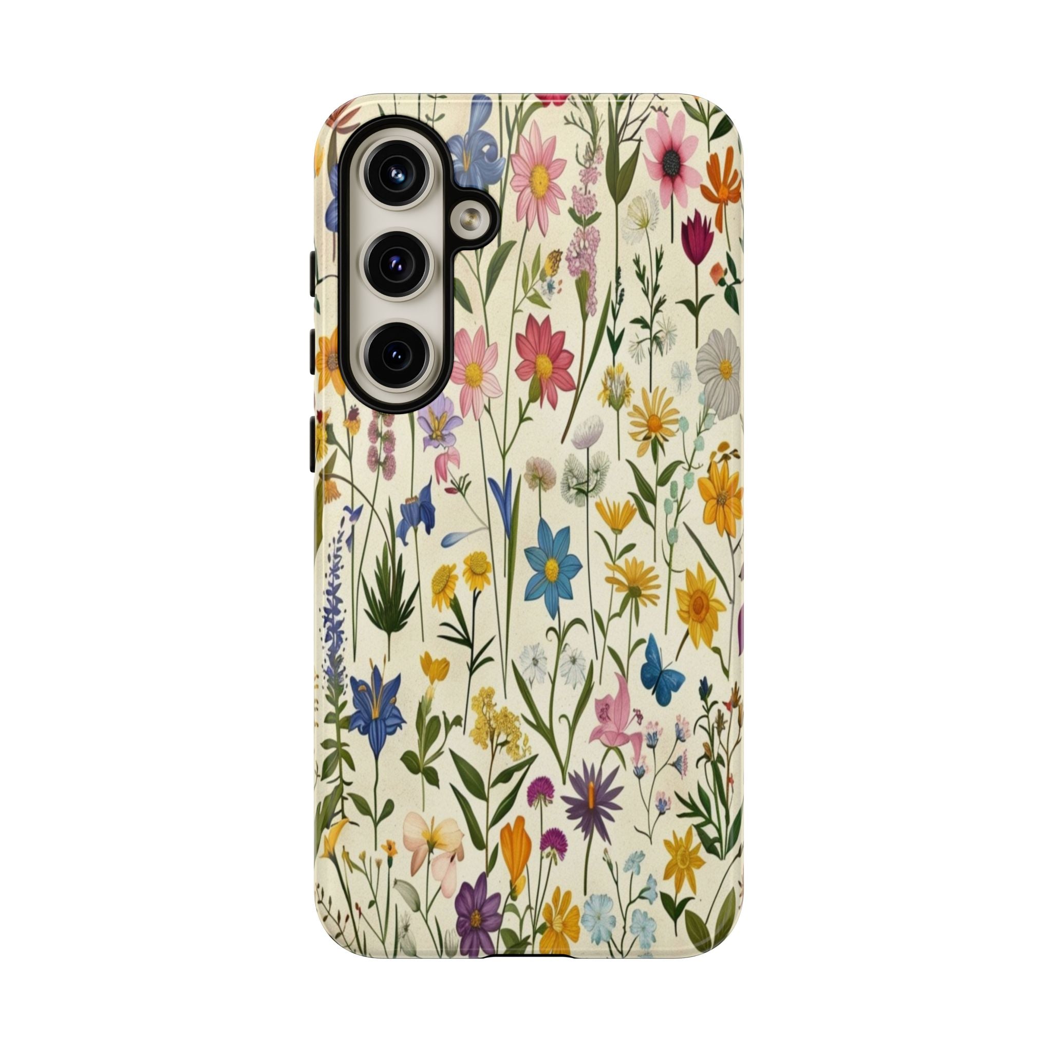 Vibrant Botanical Wildflower Pattern