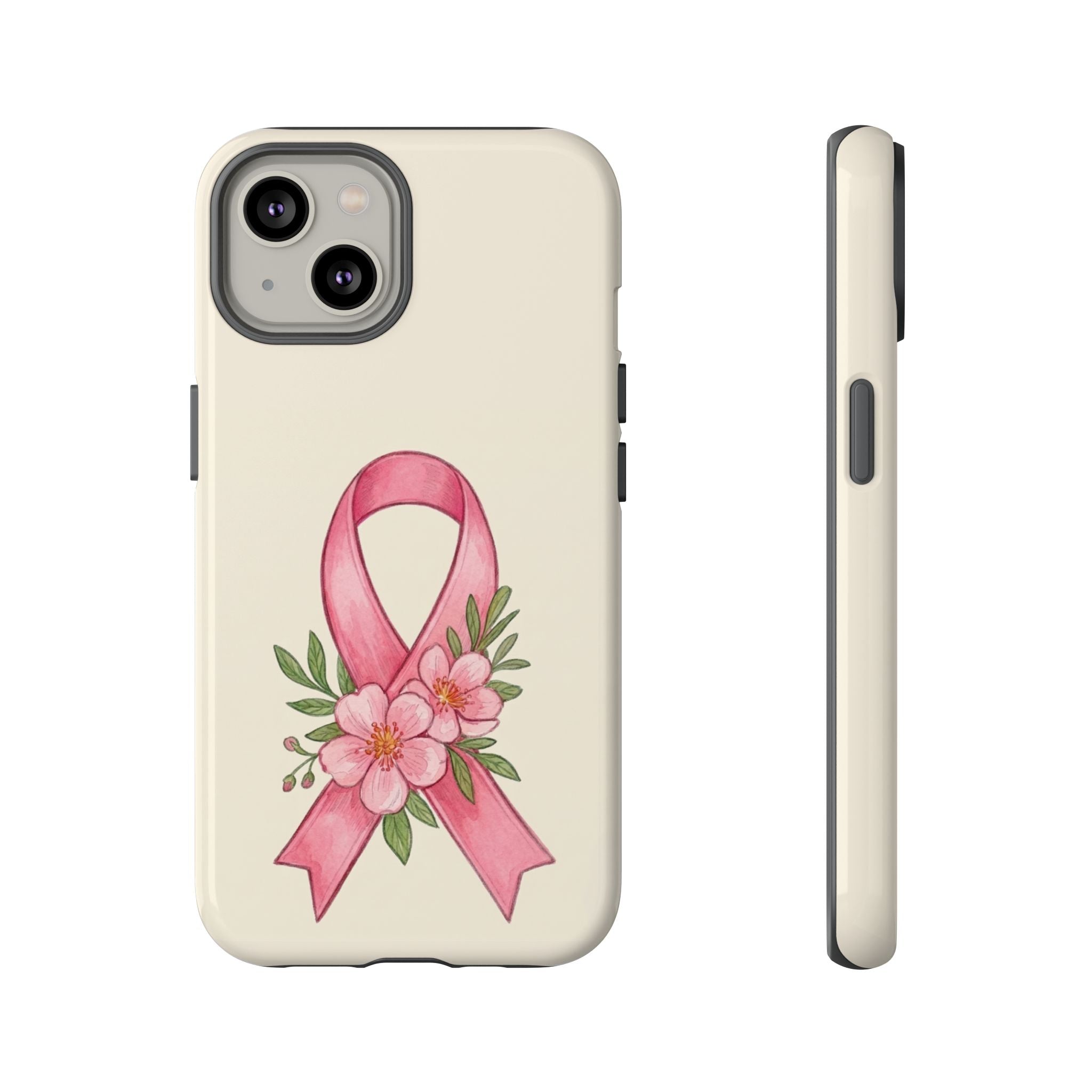 Floral Breast Cancer Awareness Case