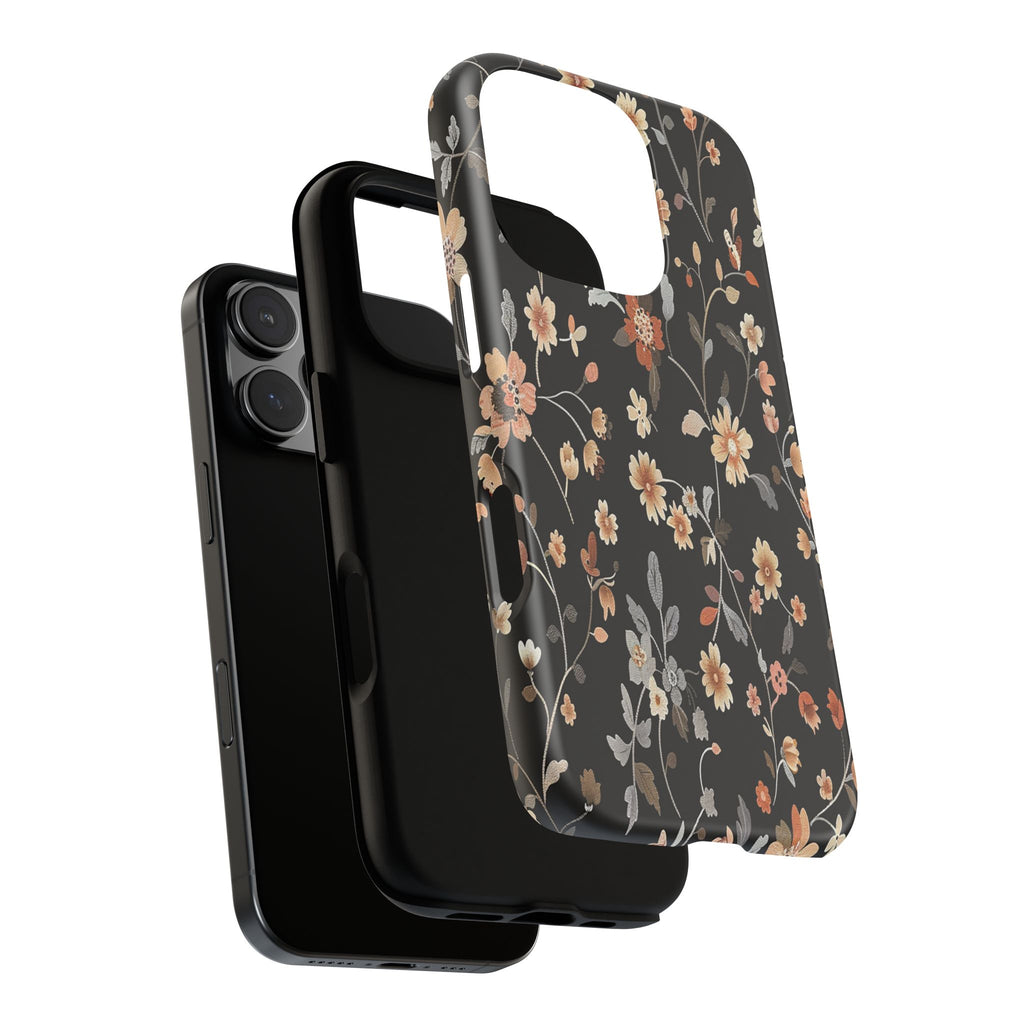Floral Field on Black Case