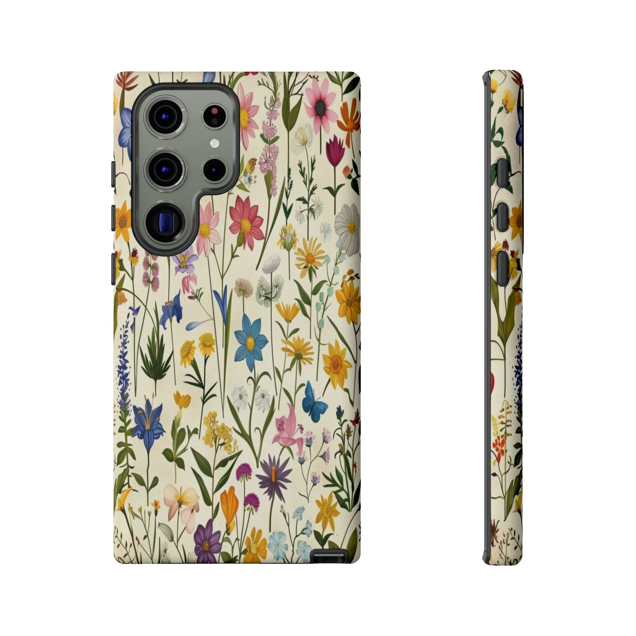 Vibrant Botanical Wildflower Pattern